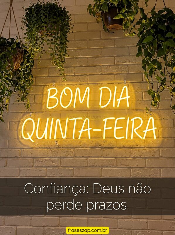 Imagem de quinta-feira para compartilhar no WhatsApp