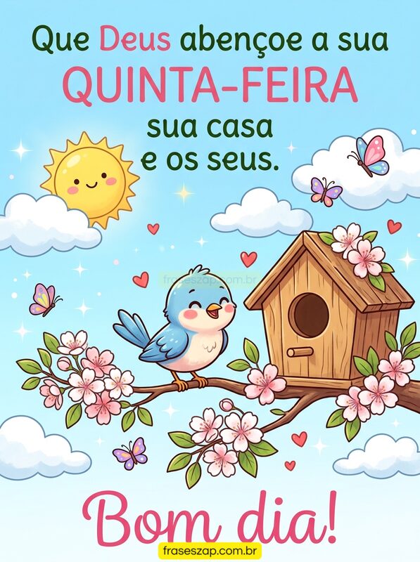 Imagem de quinta-feira para compartilhar no WhatsApp