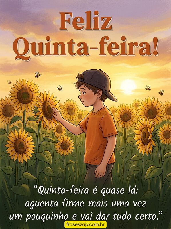 Imagem de quinta-feira para compartilhar no WhatsApp