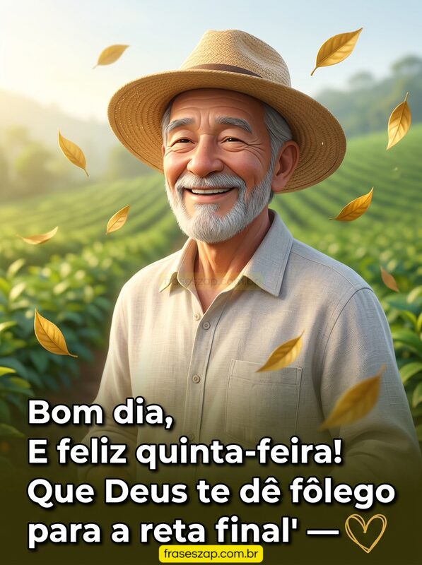 Imagem de quinta-feira para compartilhar no WhatsApp