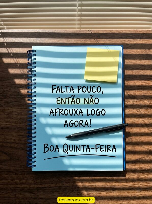 Imagem de quinta-feira para compartilhar no WhatsApp