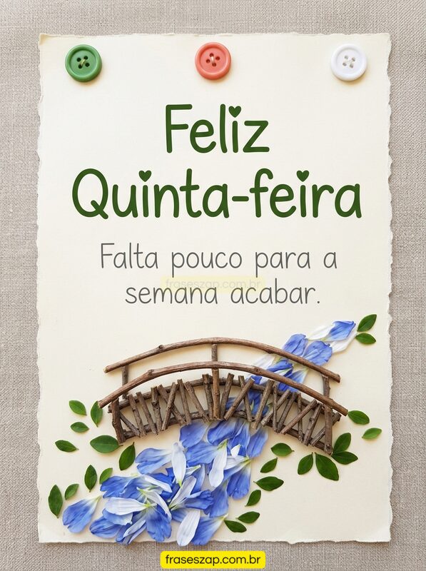 Imagem de quinta-feira para compartilhar no WhatsApp