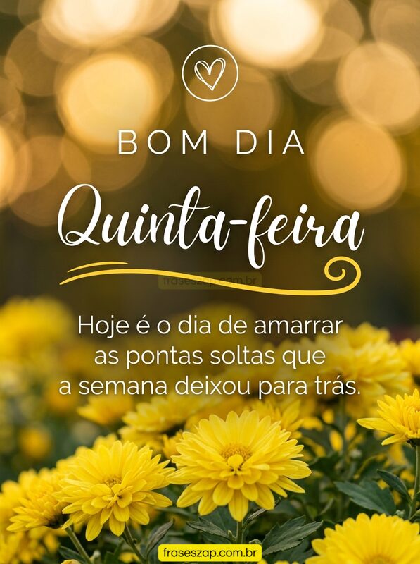 Imagem de quinta-feira para compartilhar no WhatsApp