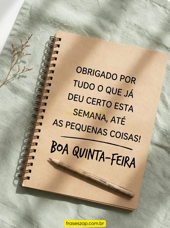 Imagem de quinta-feira para compartilhar no WhatsApp