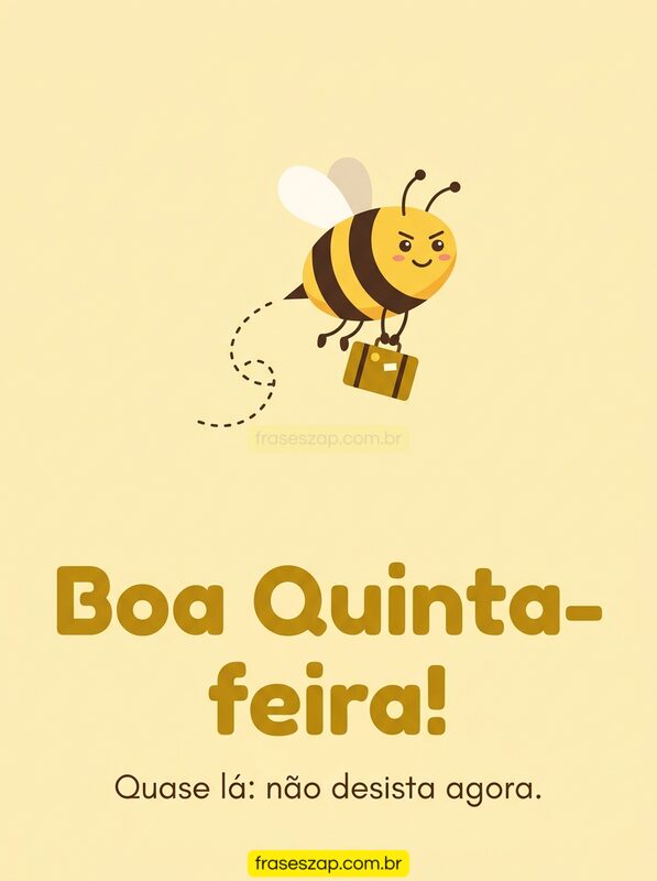 Imagem de quinta-feira para compartilhar no WhatsApp