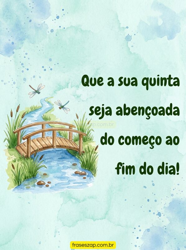 Imagem de quinta-feira para compartilhar no WhatsApp