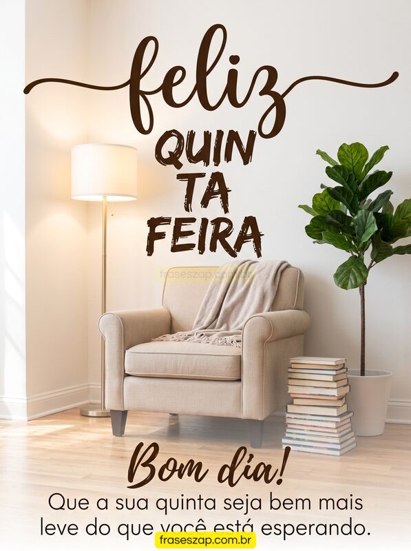 Imagem de quinta-feira para compartilhar no WhatsApp
