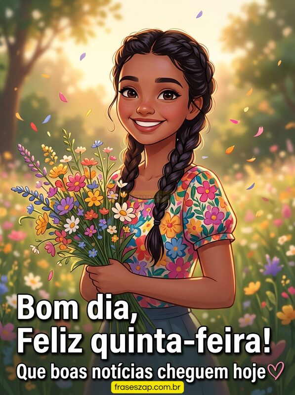 Imagem de quinta-feira para compartilhar no WhatsApp