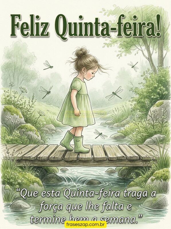 Imagem de quinta-feira para compartilhar no WhatsApp