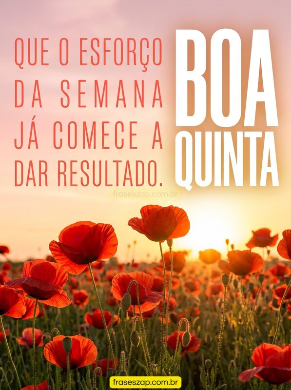 Imagem de quinta-feira para compartilhar no WhatsApp
