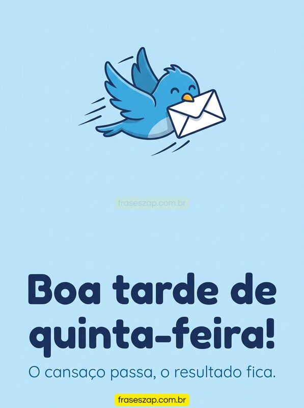Imagem de quinta-feira para compartilhar no WhatsApp