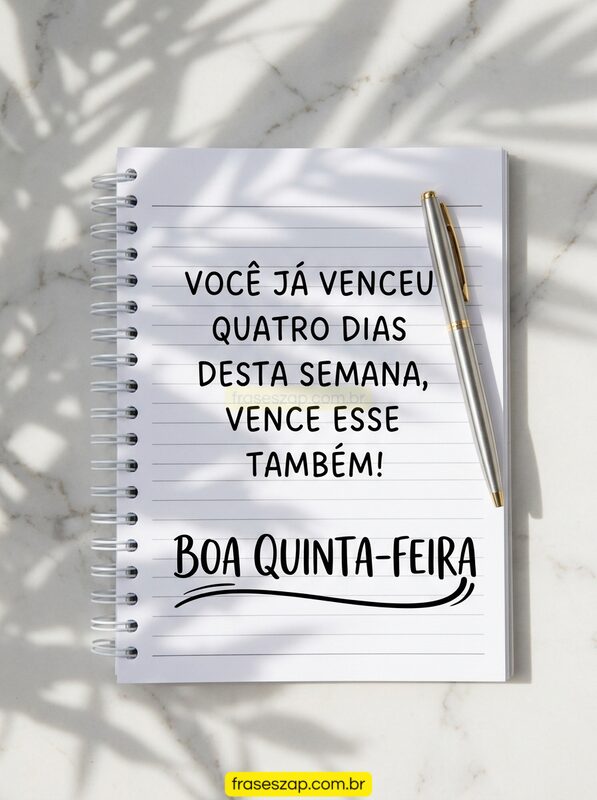 Imagem de quinta-feira para compartilhar no WhatsApp