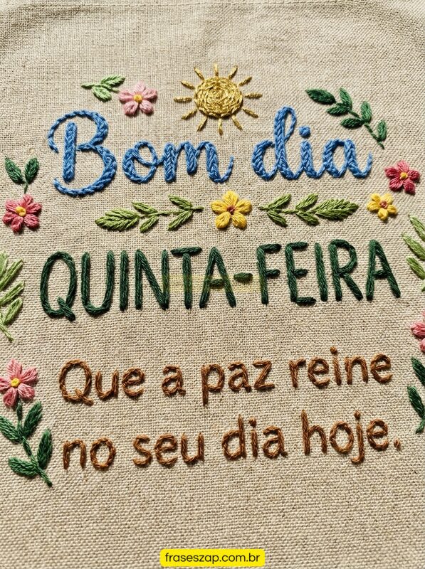 Imagem de quinta-feira para compartilhar no WhatsApp