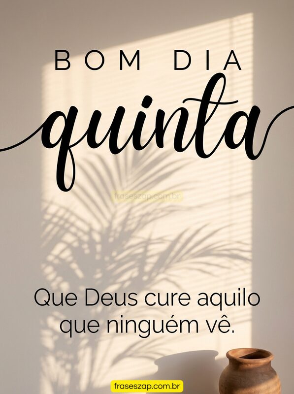 Imagem de quinta-feira para compartilhar no WhatsApp
