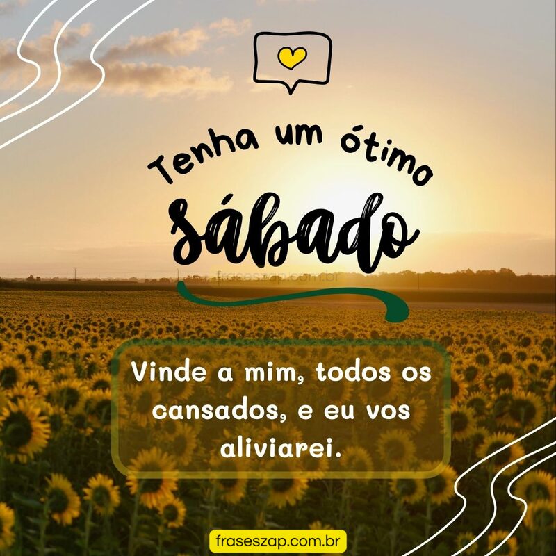 Imagem de sábado para compartilhar no WhatsApp