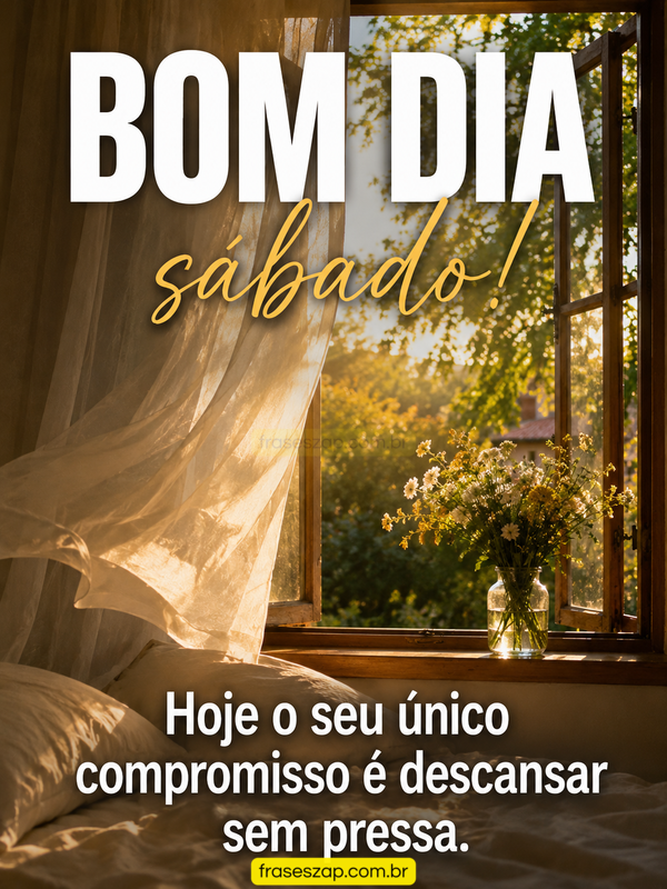 Imagem de sábado para compartilhar no WhatsApp