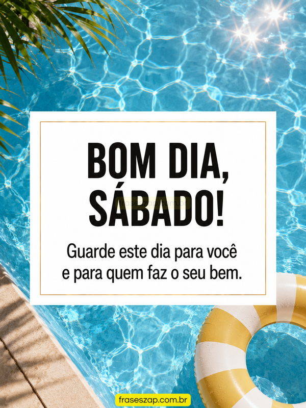 Imagem de sábado para compartilhar no WhatsApp