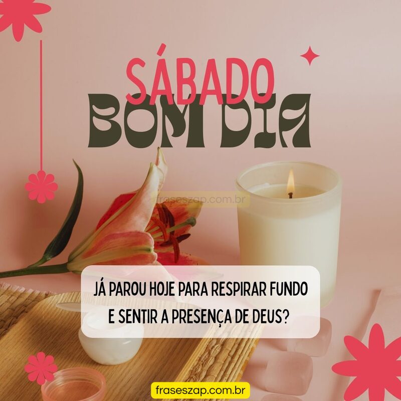 Imagem de sábado para compartilhar no WhatsApp