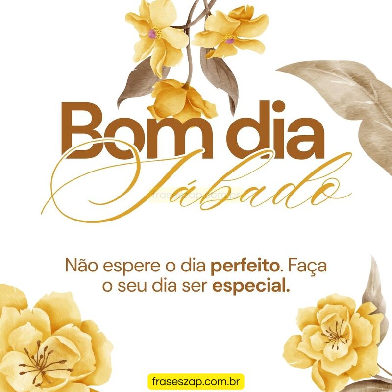 Imagem de sábado para compartilhar no WhatsApp