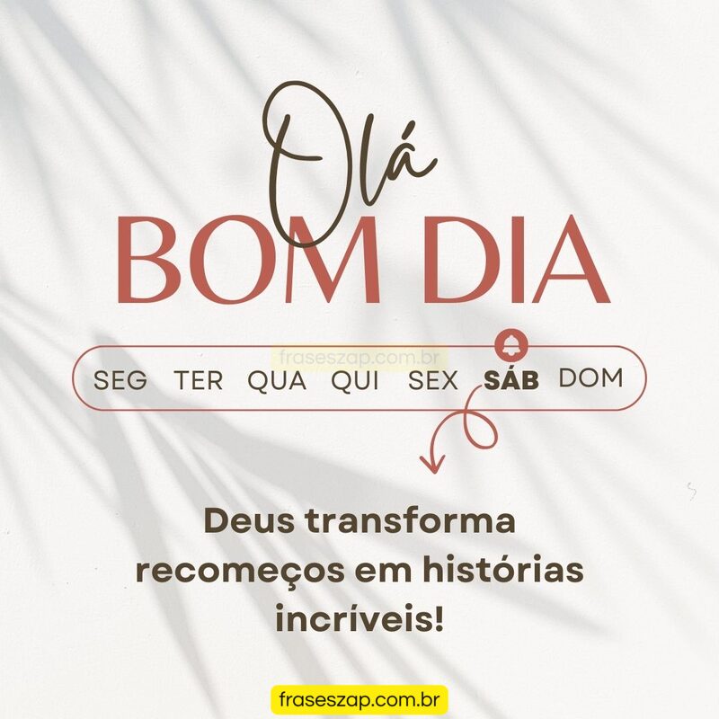 Imagem de sábado para compartilhar no WhatsApp