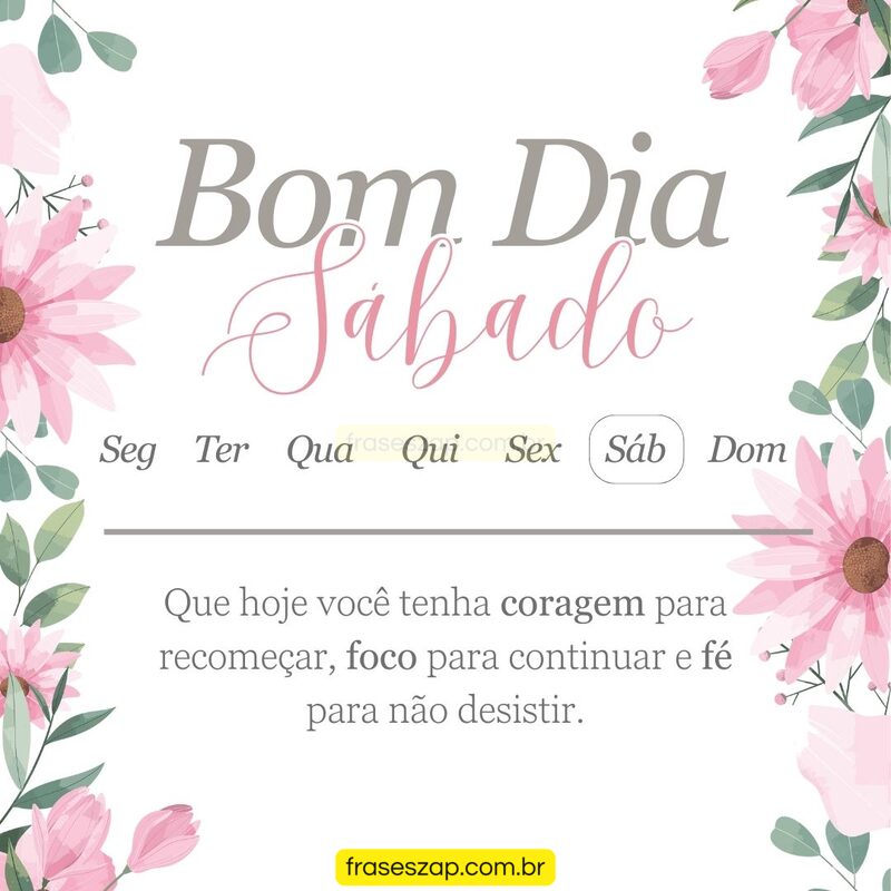 Imagem de sábado para compartilhar no WhatsApp