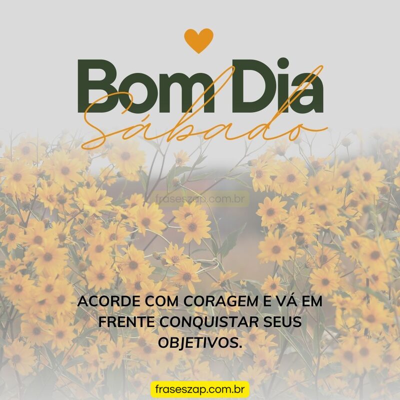 Imagem de sábado para compartilhar no WhatsApp