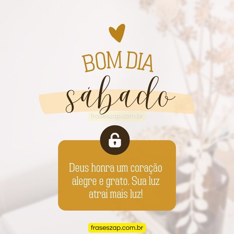 Imagem de sábado para compartilhar no WhatsApp