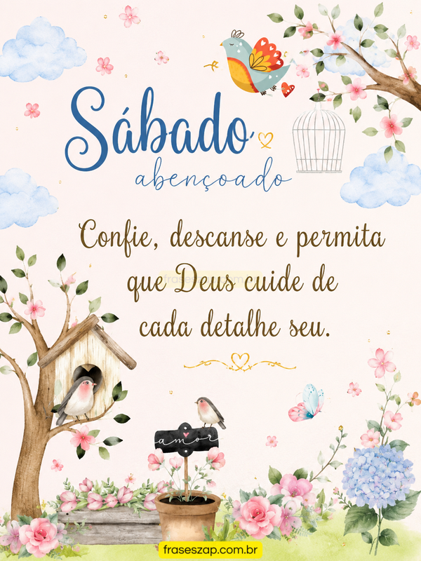 Imagem de sábado para compartilhar no WhatsApp