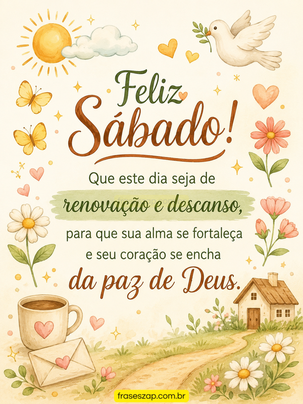 Imagem de sábado para compartilhar no WhatsApp