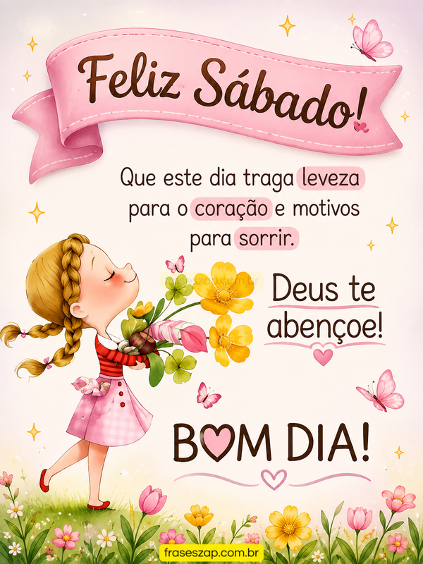 Imagem de sábado para compartilhar no WhatsApp