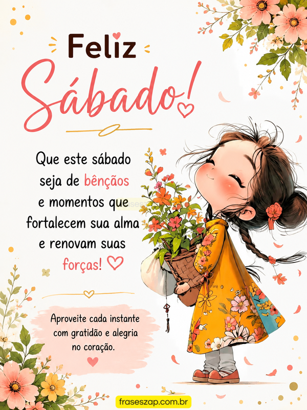 Imagem de sábado para compartilhar no WhatsApp