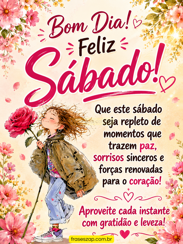Imagem de sábado para compartilhar no WhatsApp