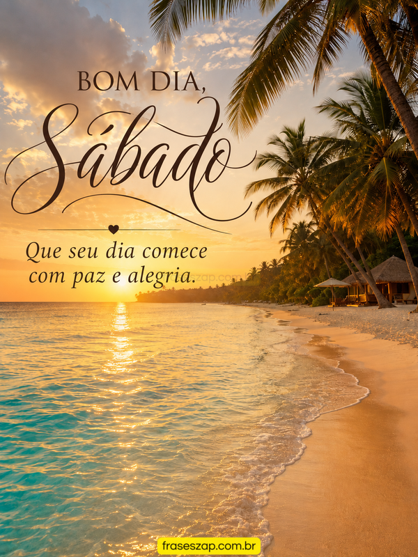 Imagem de sábado para compartilhar no WhatsApp