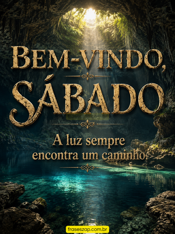 Imagem de sábado para compartilhar no WhatsApp