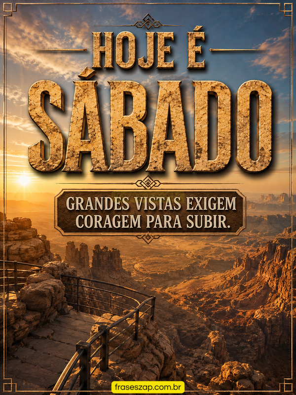 Imagem de sábado para compartilhar no WhatsApp