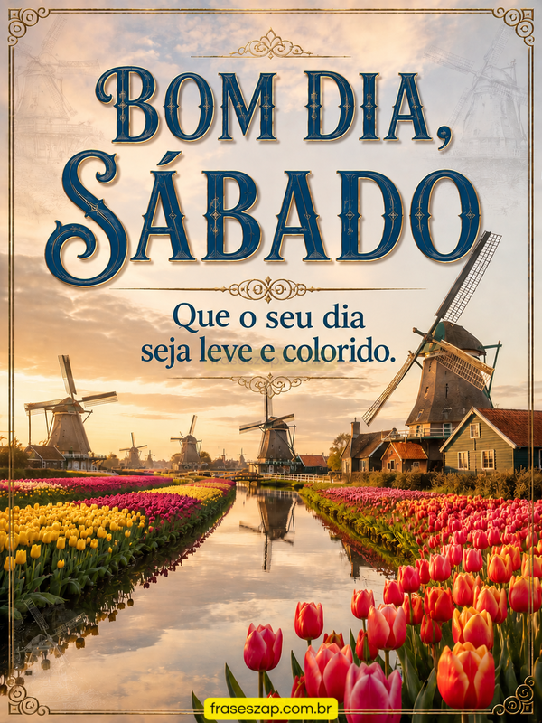 Imagem de sábado para compartilhar no WhatsApp