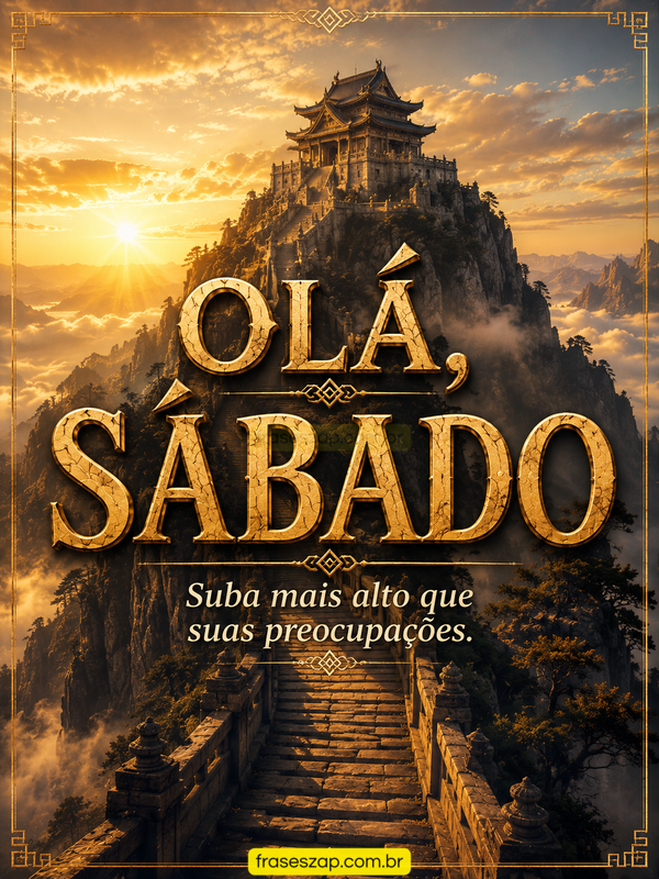 Imagem de sábado para compartilhar no WhatsApp