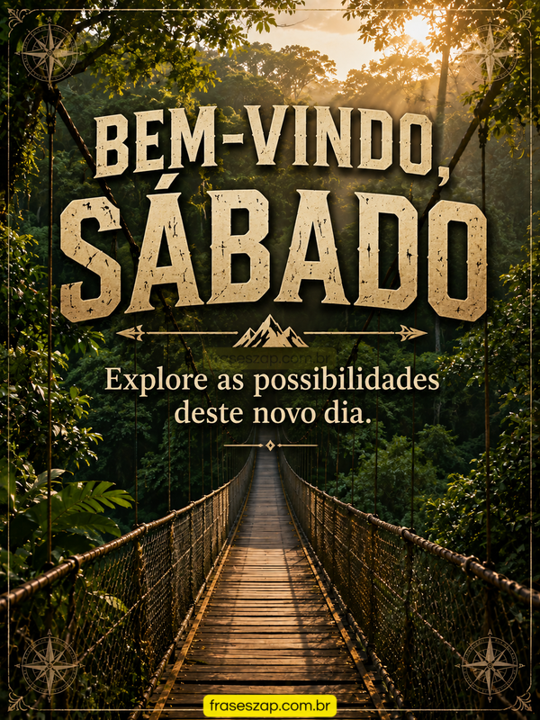 Imagem de sábado para compartilhar no WhatsApp