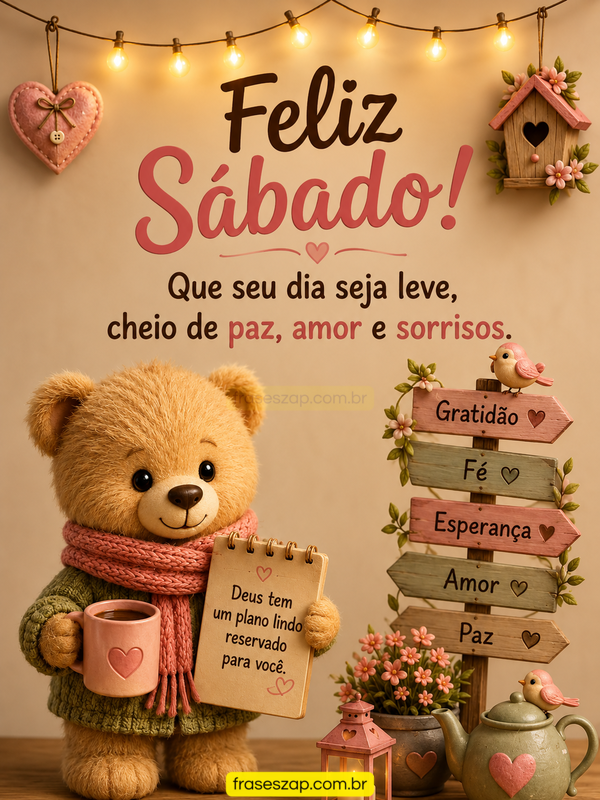 Imagem de sábado para compartilhar no WhatsApp