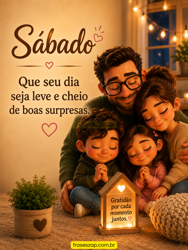 Imagem de sábado para compartilhar no WhatsApp