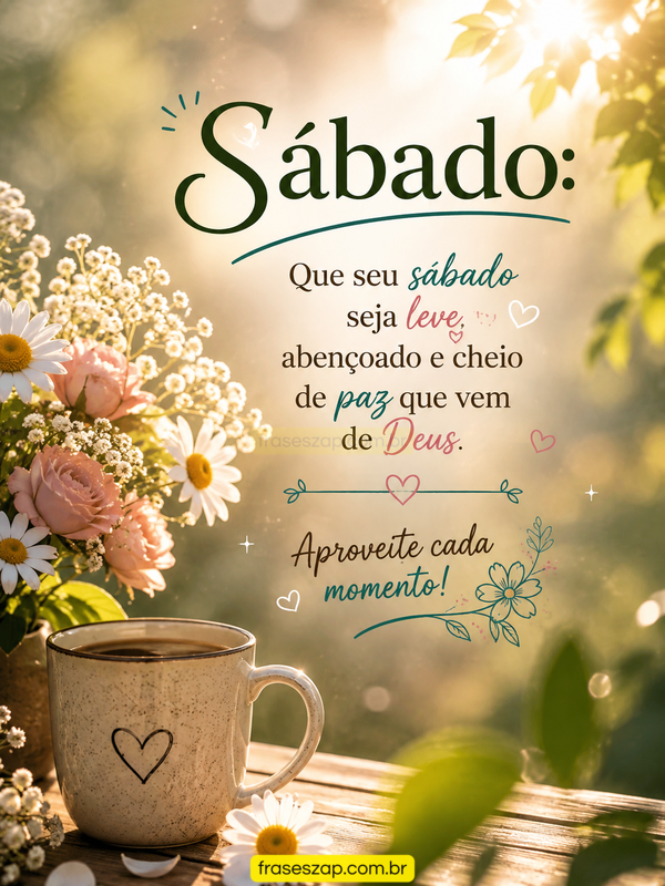 Imagem de sábado para compartilhar no WhatsApp