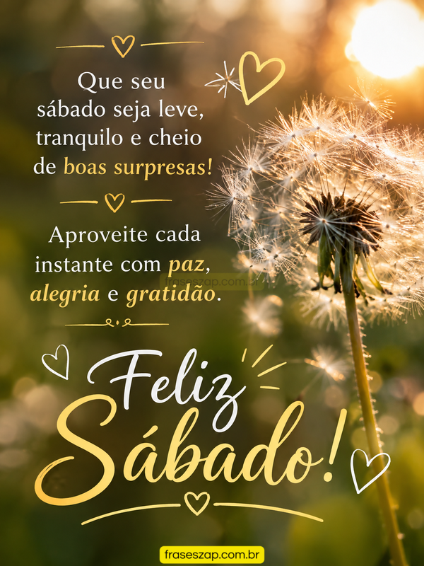 Imagem de sábado para compartilhar no WhatsApp