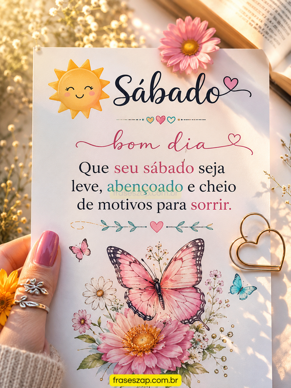 Imagem de sábado para compartilhar no WhatsApp