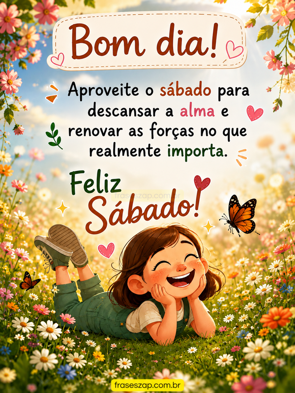 Imagem de sábado para compartilhar no WhatsApp