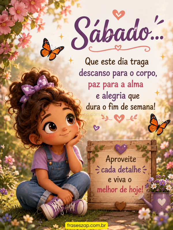 Imagem de sábado para compartilhar no WhatsApp