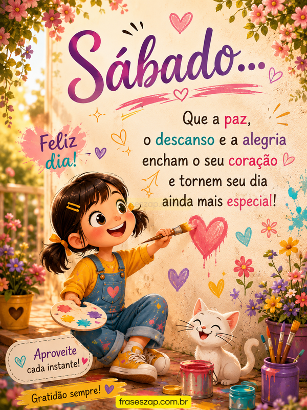 Imagem de sábado para compartilhar no WhatsApp