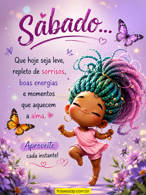 Imagem de sábado para compartilhar no WhatsApp