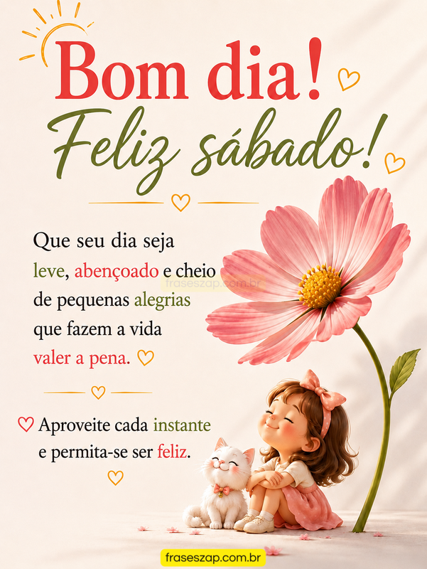 Imagem de sábado para compartilhar no WhatsApp