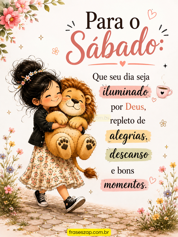 Imagem de sábado para compartilhar no WhatsApp