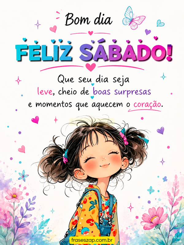 Imagem de sábado para compartilhar no WhatsApp